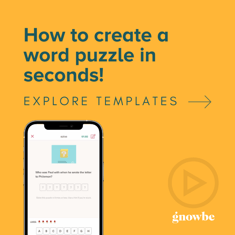 create a word puzzle
